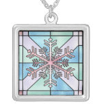 Colourful Snowflake Necklace