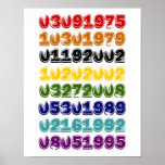 Colourful Special Dates Poster