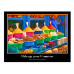 Colourful Spice Market in Marrakesh Morocco Post Cards