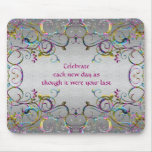 Colourful Spiral Swirl Patterns - Celebration Mouse Pads