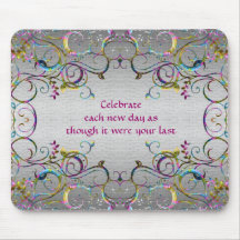 Colourful Spiral Swirl Patterns - Celebration Mouse Pads