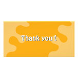 Colourful splash thank you design picture card