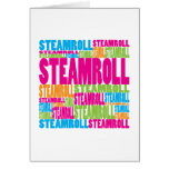 Colourful Steamroll Greeting Card
