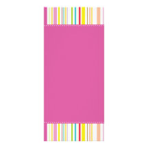 Colourful Stripes RC - Fuchsia Full Colour Rack Card