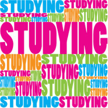 Colourful Studying Photo Cutout