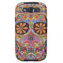 Colourful Sugar Skull Samsung Galaxy S3 Vibe Case