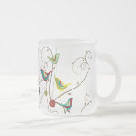 Colourful Summer Bird and Swirl Mug
