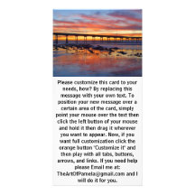 Colourful Sunset Behind the Pier 2 Photo Card
