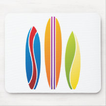 Colourful Surfboards Mousepad