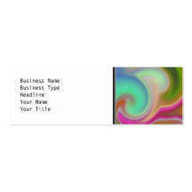 Colourful Swirl Abstract Business Cards