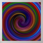 Colourful Swirl Print