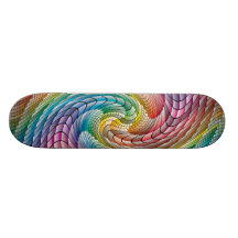 Colourful Swirl Skateboard