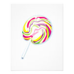 colourful swirly lollipop invite
