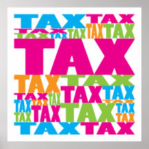 Colourful Tax Print