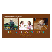 Colourful Thanksgiving from our home to yours photo cards
