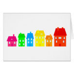 Colourful Town Card