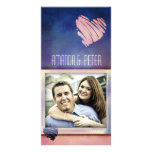 Colourful Valentine's / Love card photo template Photo Card Template
