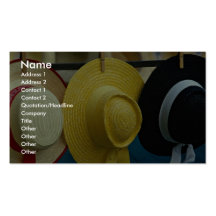 Colourful Venetian festival hats, Venice, Italy Business Card