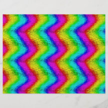 Colourful waves full color flyer