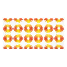 Colourful wheel gear pattern customised photo card