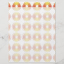 Colourful wheel gear pattern personalized flyer