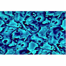 Colourful Wild blue shapes Cut Outs