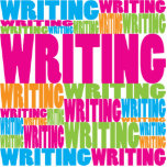 Colourful Writing Acrylic Cut Out