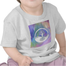 Colourful yin and yang design t shirts