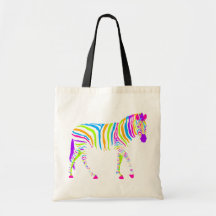 Colourful Zebra Bag