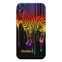 Colourful Zebra iPhone 4 Case