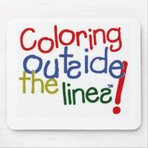 Colouring Outside the Lines Mousepads