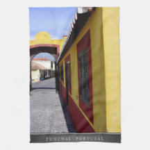 Colours of Funchal (Portugal) Kitchen Teatowel
