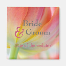 Colours of Spring Tulip Save the Date Magnet