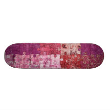 Colours Texture Puzzle Skateboard