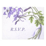 Columbine Bouquet RSVP Cards invitations