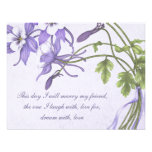 Columbine Wedding Invitations - Metallic Ice invitations