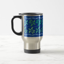 Column of Turtles Travel Mugs