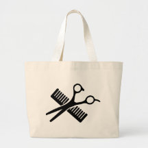 Comb & Scissors Canvas Bag
