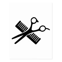 Comb & Scissors Postcards