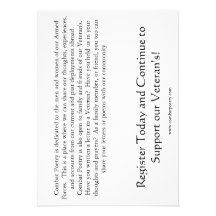 Combat Poetry Card Custom Announcements