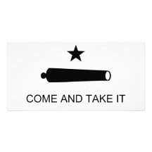 Come And Take It Texas Flag Battle of Gonzales Picture Card