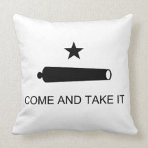 Come And Take It Texas Flag Battle of Gonzales Pillows