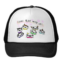 "Come play with us" Hats