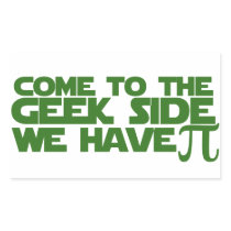 Come to the Geek side we have Pi stickers