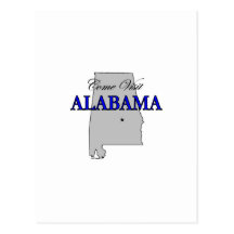 Come Visit Alabama Postcards