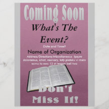 Coming Soon Flyer Mauve
