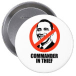 Commander in Thief Pinback Buttons