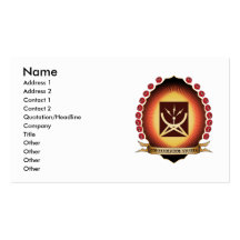 Communication Studies Mandorla Business Card Templates