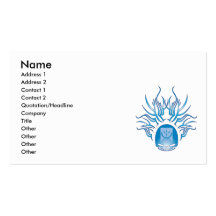Communication Studies Skull Business Card