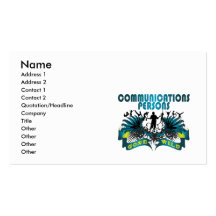 Communications Persons Gone Wild Business Card